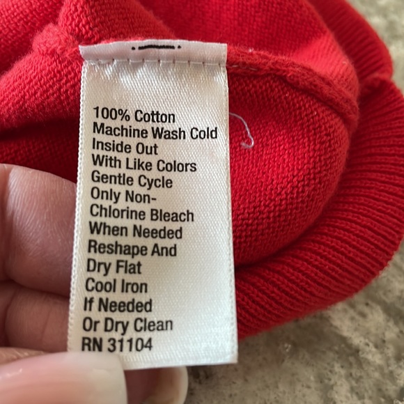 NWOT Cynthia Rowley red holiday sweater w/bow - Picture 4 of 6